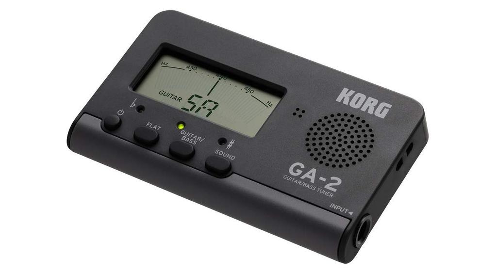 KORG GA-2 GuitarBass Tuners, Black x Light Gray, Set of 2