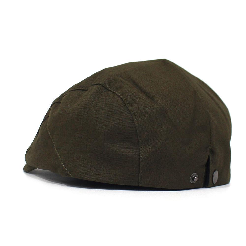 Solid-colour flat-brim cap Forward-facing cap Beret Cotton casual cap Casual cap for men and women