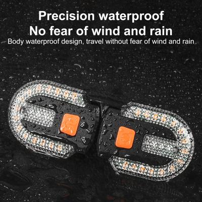 1 Set Useful USB Rechargeable Wireless Bike Taillight Bicycle Rear Lamp LED Warning Light for Night Riding