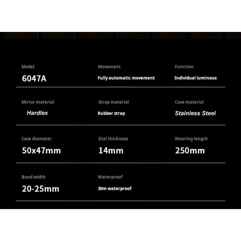 Mens Skeleton Mechanical Automatic Watch Top Brand Luxury Luminous Waterproof Men Watch Gift