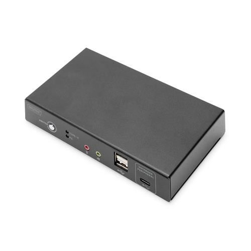 Commutateur KVM - DIGITUS - 2 Ports - 4K 30Hz - USB-C - HDMI