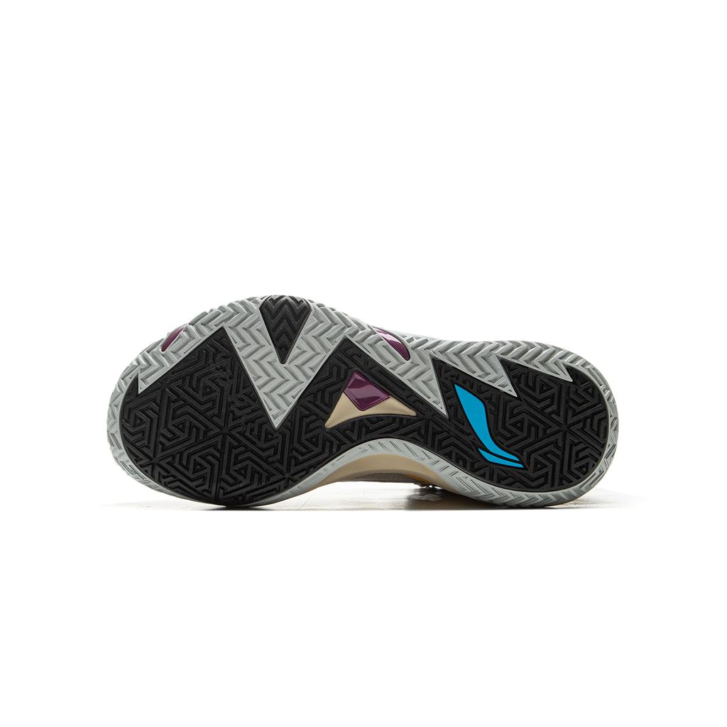 Li Ning Kids Synthetic Leather Basketball Series Comfortable Non-Slip Wear-Resistant Rebound Support Mid-Top Kids Basketball Shoes YKBU090-5