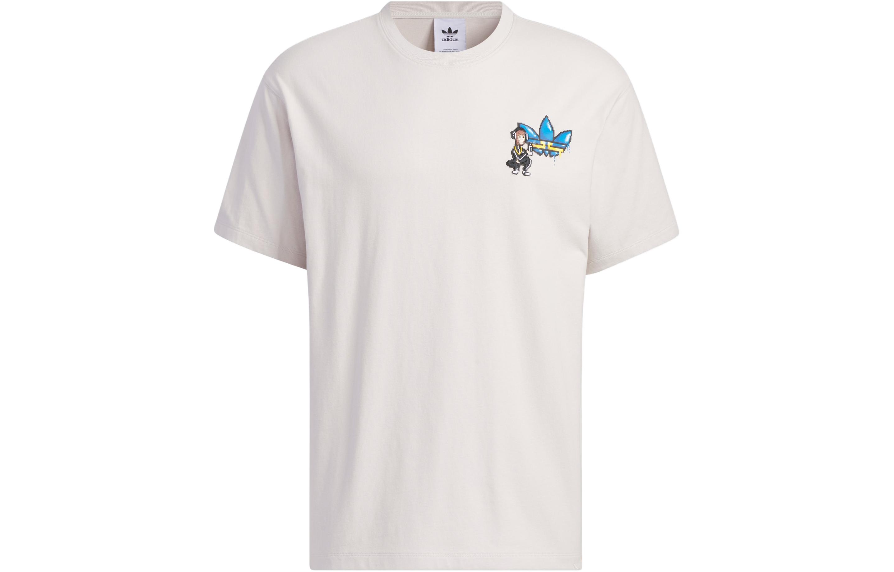 Adidas Originals Monkey Kingdom Drop Shoulder Sleeve T Shirt Unisex Mica Powder IP1792 XXL
