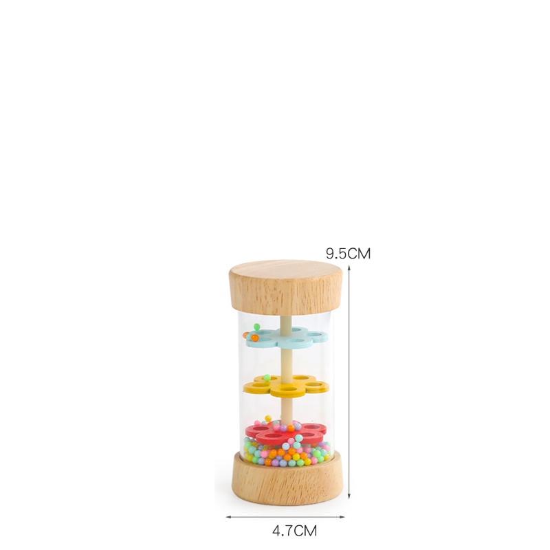 Montessori Baby Rain Stick Rainbow Rain Music Rattle Baby Educational Toy Rainmaker Montessori Sensory Toys For Kids S