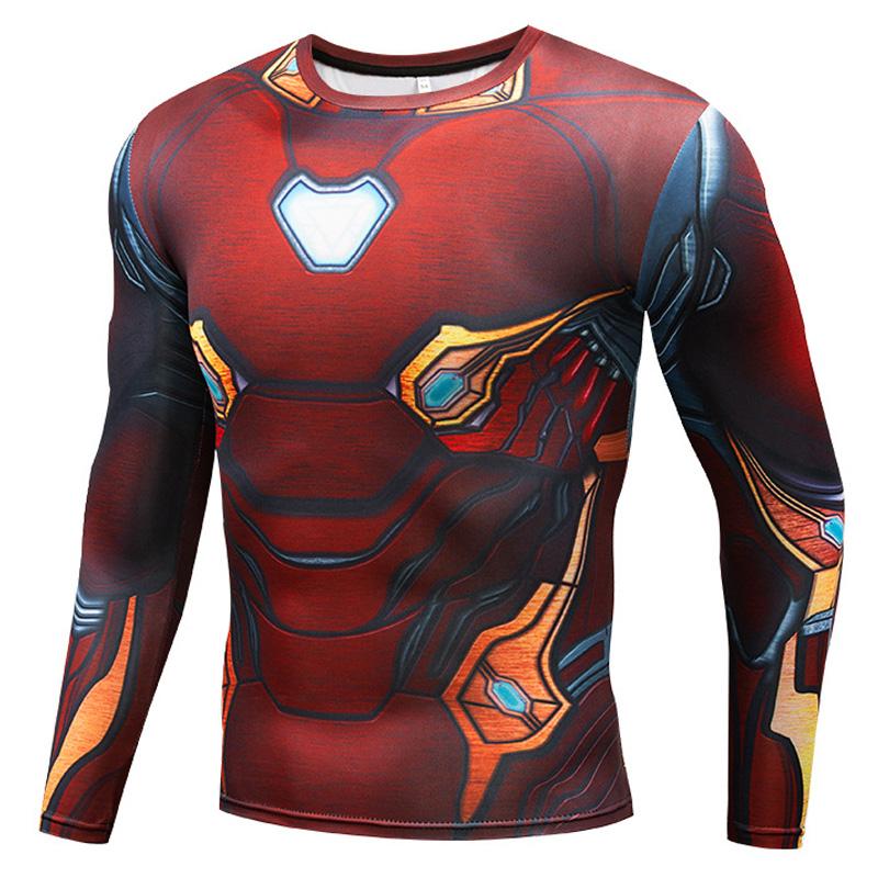 Mens Training Compression Shirt Long Sleeve Running Sportswear Outdoor Sports Menswear