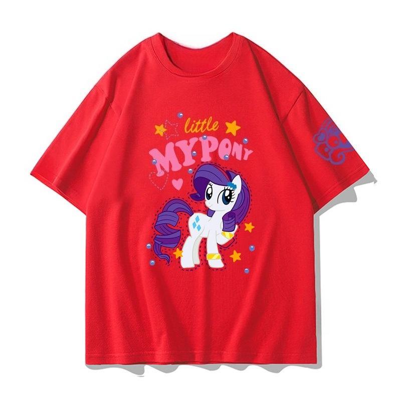 

2026 summer new Little Pony Joint Design ShortSleeved TShirt for Girls Edition Cloud Purple Joy Collection Accessories S