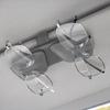 Car Glasses Clip Magnetic Double Clip for Car Sun Visor Easy Install Auto Sunglass Holder Organizer for SUV Sedan Truck Holds 2 Pairs Glasses Cards