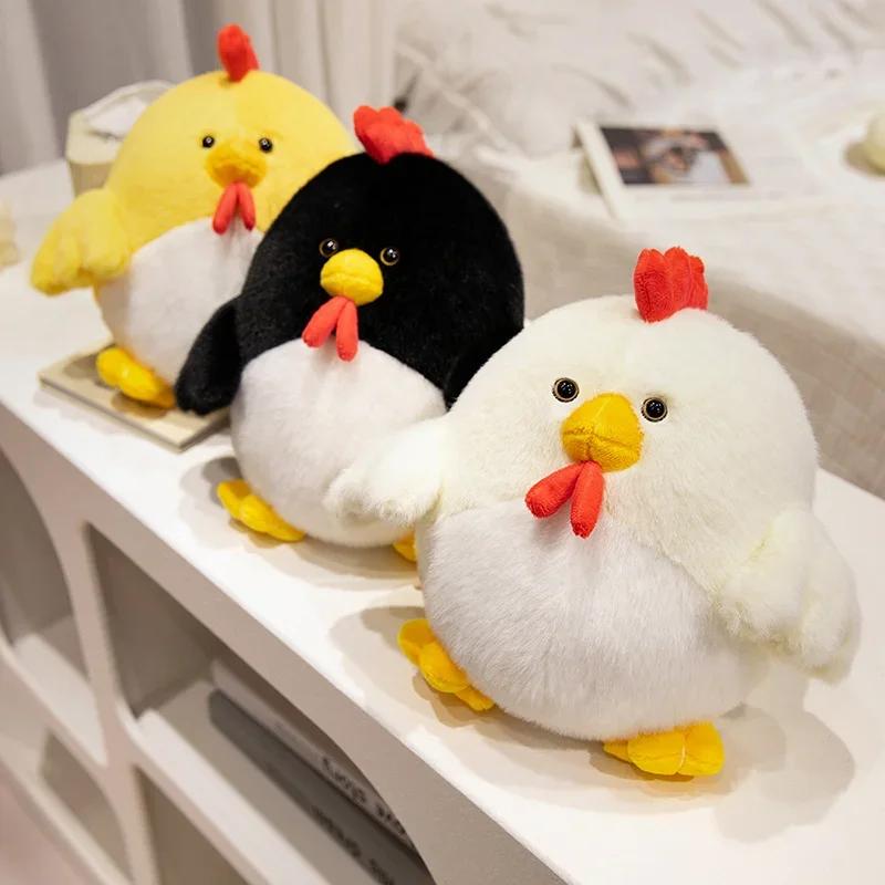 Chubby Chicken Plush Toys Pillow Soft Simulation Cute Plushie Dolls Neck Pillow Stuffed Animal for Boys Girls Festival Gifts