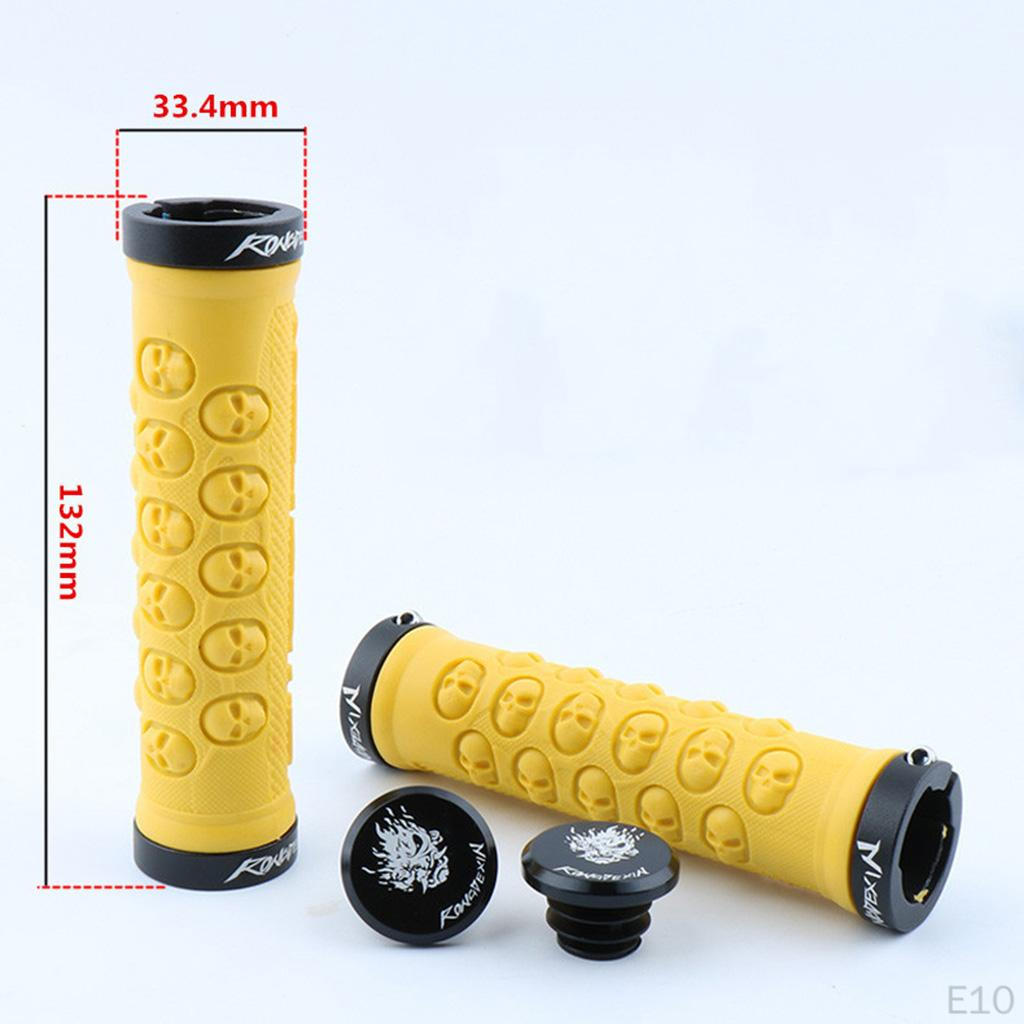 Bike Handlebar Grips with Secure Fasteners Color Selection
