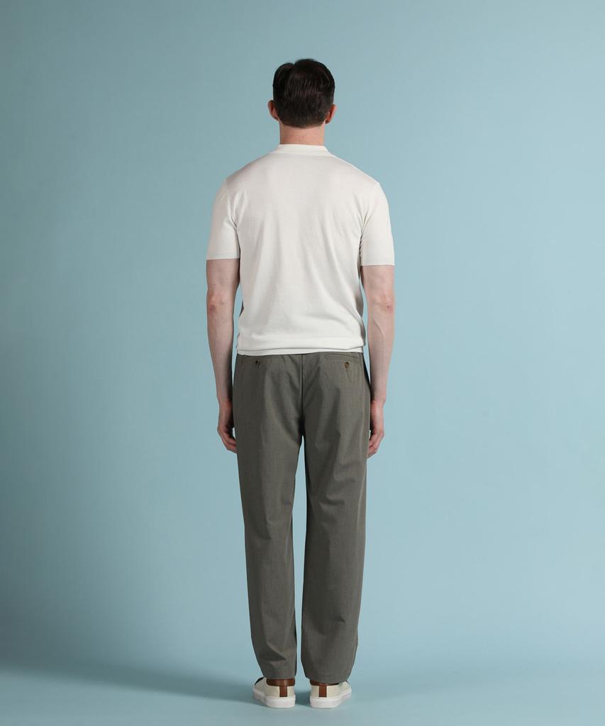 PANICALE White Viscose Blend Polo Knit (Type A)