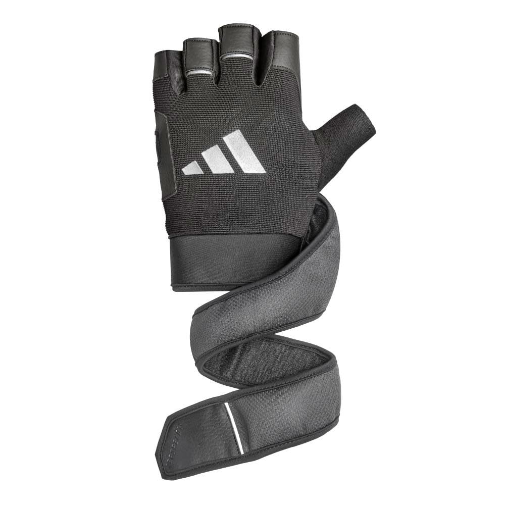 Adidas Wrist Wrap Training Aero Lady Material and Size Small Size Gloves, (Sweat-Wicking, Quick-Drying, Breathable, Warm), Black, (Wrist 19-20cm),