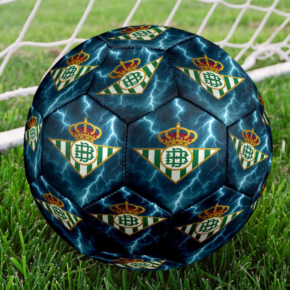 Football Betis Crest Design Size 5 Soccer Balls, Anti-Slip, Protective Football, Outdoor Sport, a Unique Gift Suitable for him/her, Birthdays