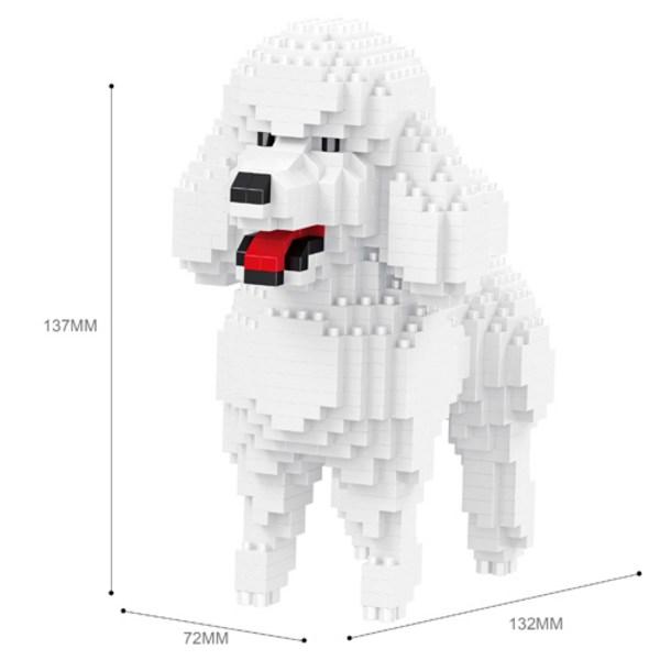 Alkulbalm-Nanoblock-My Pet BAMiddle Poodle BA, populära koreanska leksaker