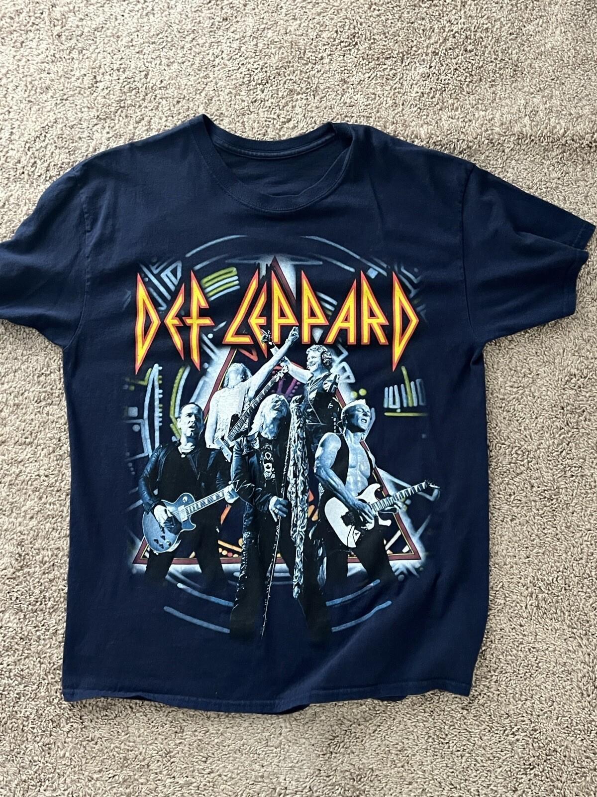 Def Leppard 2015 Live Tour Shirt Black Unisex S-5XL XL