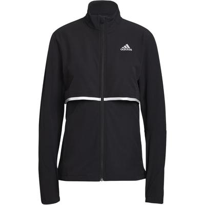 Logo Print Stand Collar Zip-Up Jacket Women Jackets Black GU3834