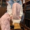 Casual Trousers Women Cotton Pants Elastic High Waist Solid Color Wide Leg Work Causal with Pockets Thickened Plush Lining Winter