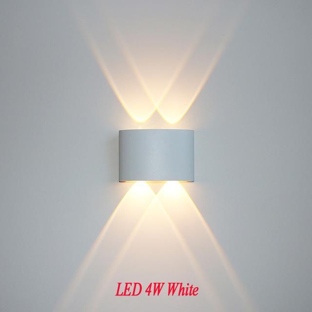 IP65 LED Wall Lamp Outdoor Waterproof Garden Lighting Aluminum AC86-265V Indoor Bedroom Living Room Stairs Wall Light  NR-184