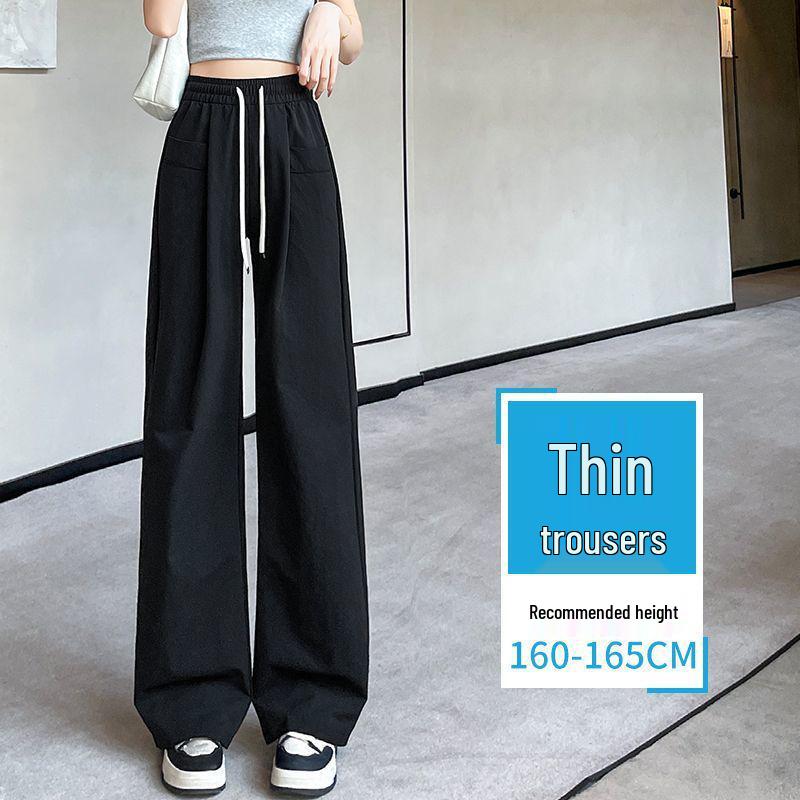

Women s Quick-Dry Breathable Wide-Leg Pants - Lightweight Summer Workwear, Plus Size, Straight-Leg Outdoor Casuals L for 85-110 jin