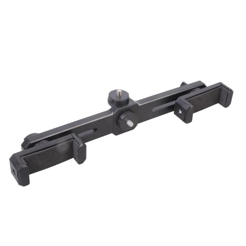 

Universal Adjustable Phone Mount Holder For Tripod Car Desktop Stand With 1/4 Screw Adapters Fit 4.5-7 Inch Smartphones