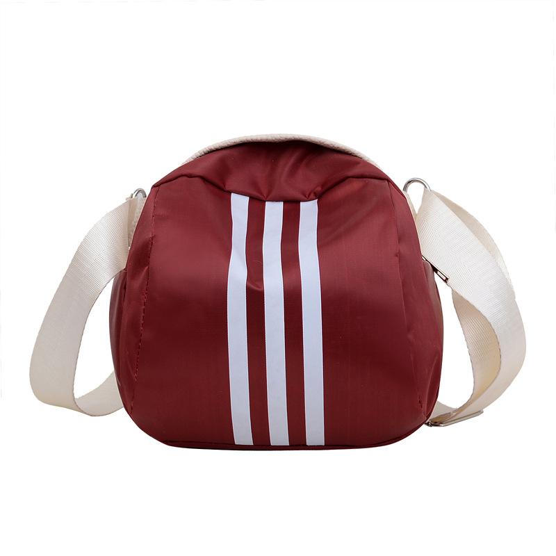 

Летняя сумка из ткани Оксфорд с тремя полосками, сумка-чехол, модная сумка-мессенджер, повседневная большая вместимость, повседневная модная маленькая сумка красный