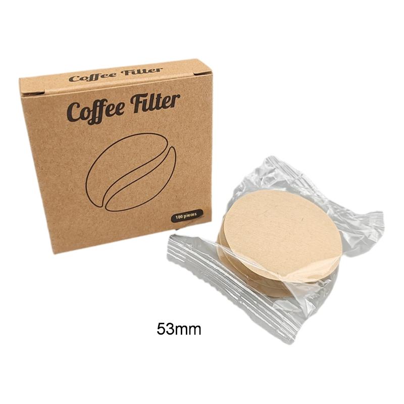 100 ks Papírové filtry na espresso 51/53/58 mm Puková síťka Pro kávovary s portafiltrem Delonghi Breville Nástroje Kávový filtrační papír