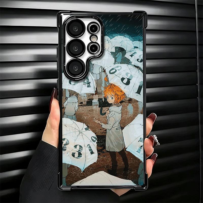 The Promised Neverland Anime Soft Phone Case For Samsung Galaxy S26 Ultra S25 Edge S24 FE S23 Plus S22 S21 + S20 Plating Anti-Fa