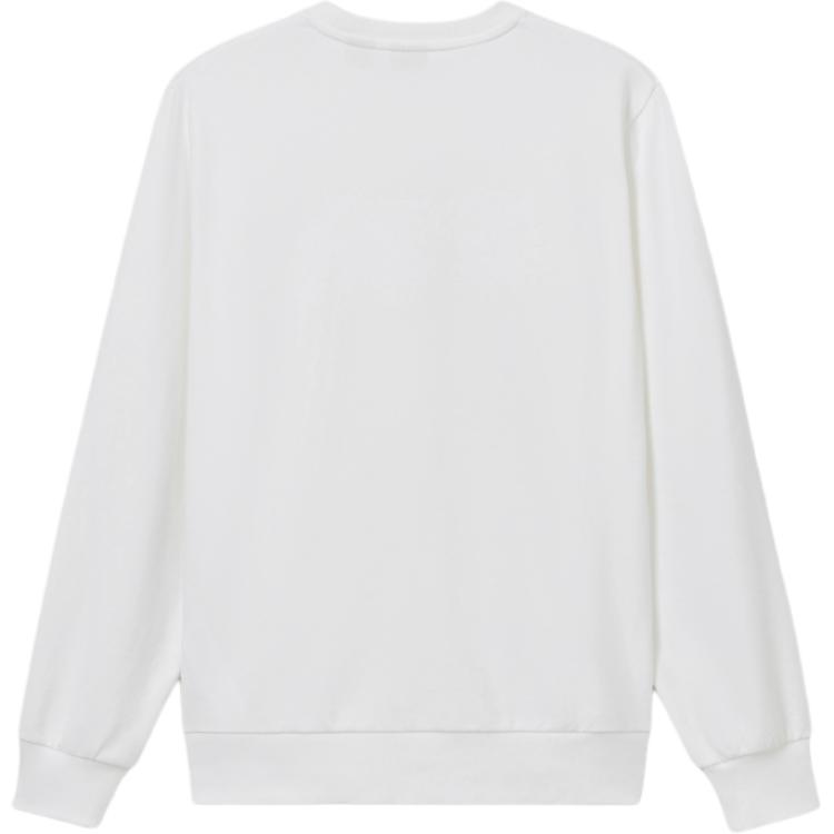 Levis Minimalist Comfortable Versatile Logo Print Casual Long Sleeve Sweatshirt Men sweatshirt White 003YS-0002