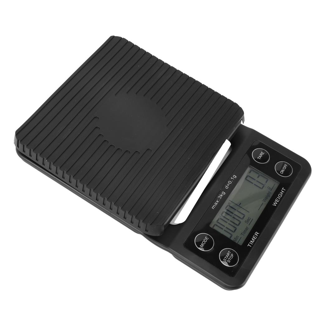 Digital Coffee Scale with Timer Waterproof Silicone Mat High Accuracy Kitchen Food Scale with Tare