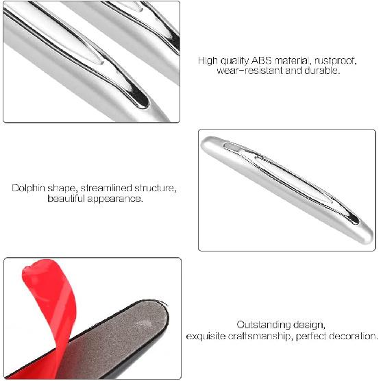 Car Metal Bumper Grey,5M Door Car Metal Door Bumpers for Guard Protector Accessories Exterior Doors Anti Scratch Protectors,4pcs Car Door Guards Trim