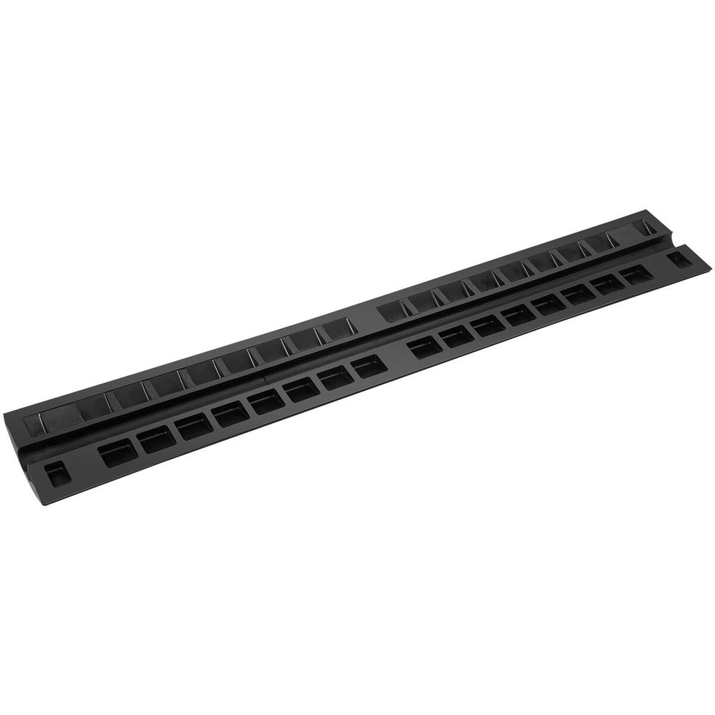 3.28 ft Cable Protector Ramp, 4 Pack of 1 Channel, 18000 lbs/axle Capacity Heavy Duty Rubber Speed Bumps, Floor Cord Cable Protector Wire Cover, for