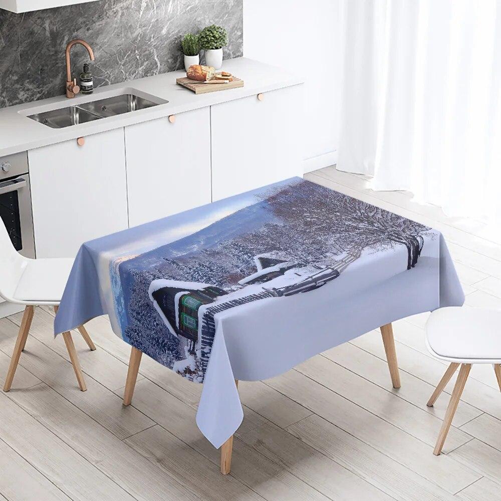 Natürliche Landschaft Tischdecke Outdoor Camping Antifouling Wasserdicht Esstisch Dekoration