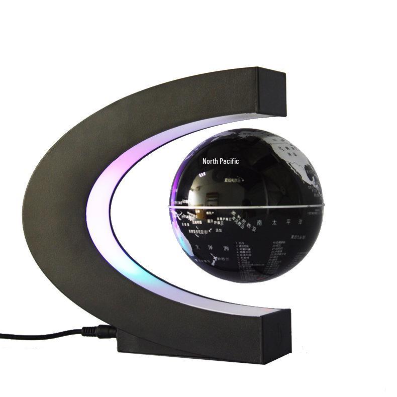C-Shaped 3-Inch Magnetic Levitating Globe - Unique Valentine's Day Gift & Creative Home Decor Ornament