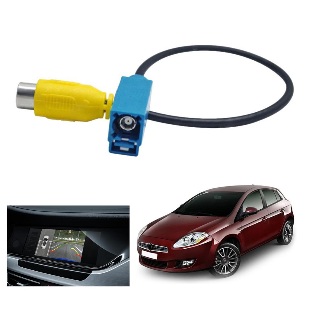 Oppgradert Ryggekameraadapterkabel for bil Fakra Hunn til RCA Hunn Kompatibel med C/E/GLKS80L 30cm/12-tommer
