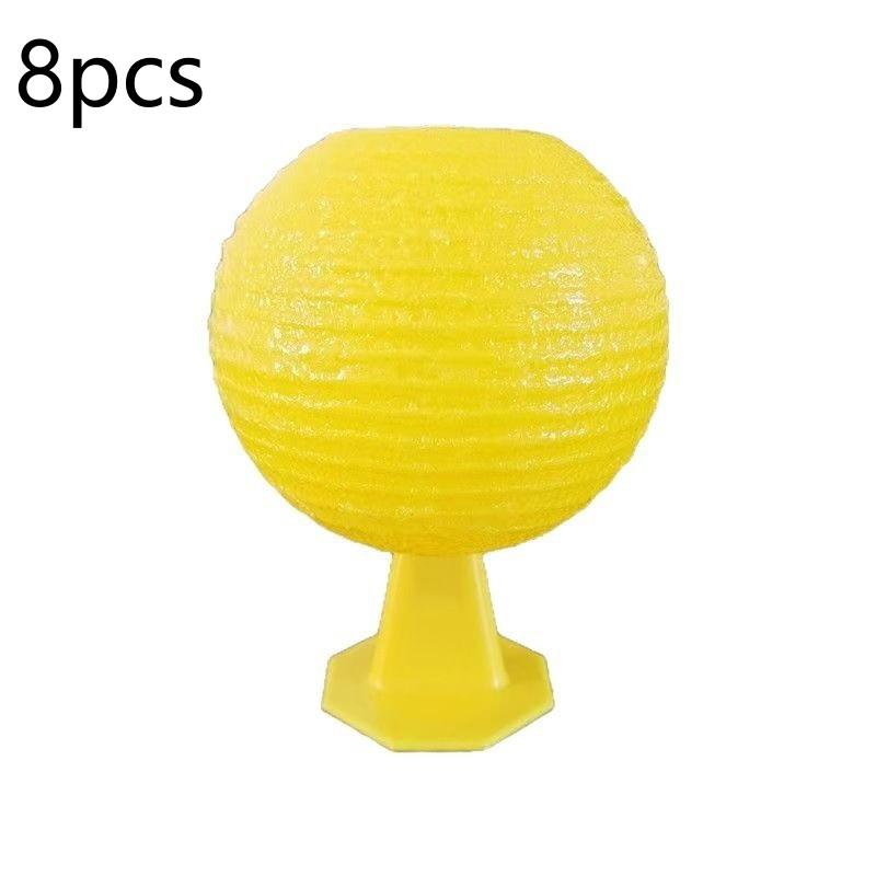Fruit Fly Sticky Traps 4/8 Pcs Safe for Pets Kids Easy to Use Gnat Catcher for Orchard Farm Garden Kitchen