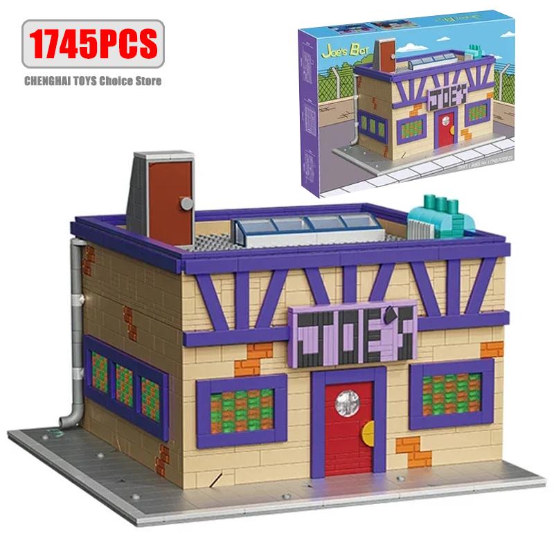 Premium-Quality 1748Pcs Premium-Quality Old Premium-Quality Joe Superior-Grade Bar First-Class Building-Set Bricks First-Class Retro Premium-Quality