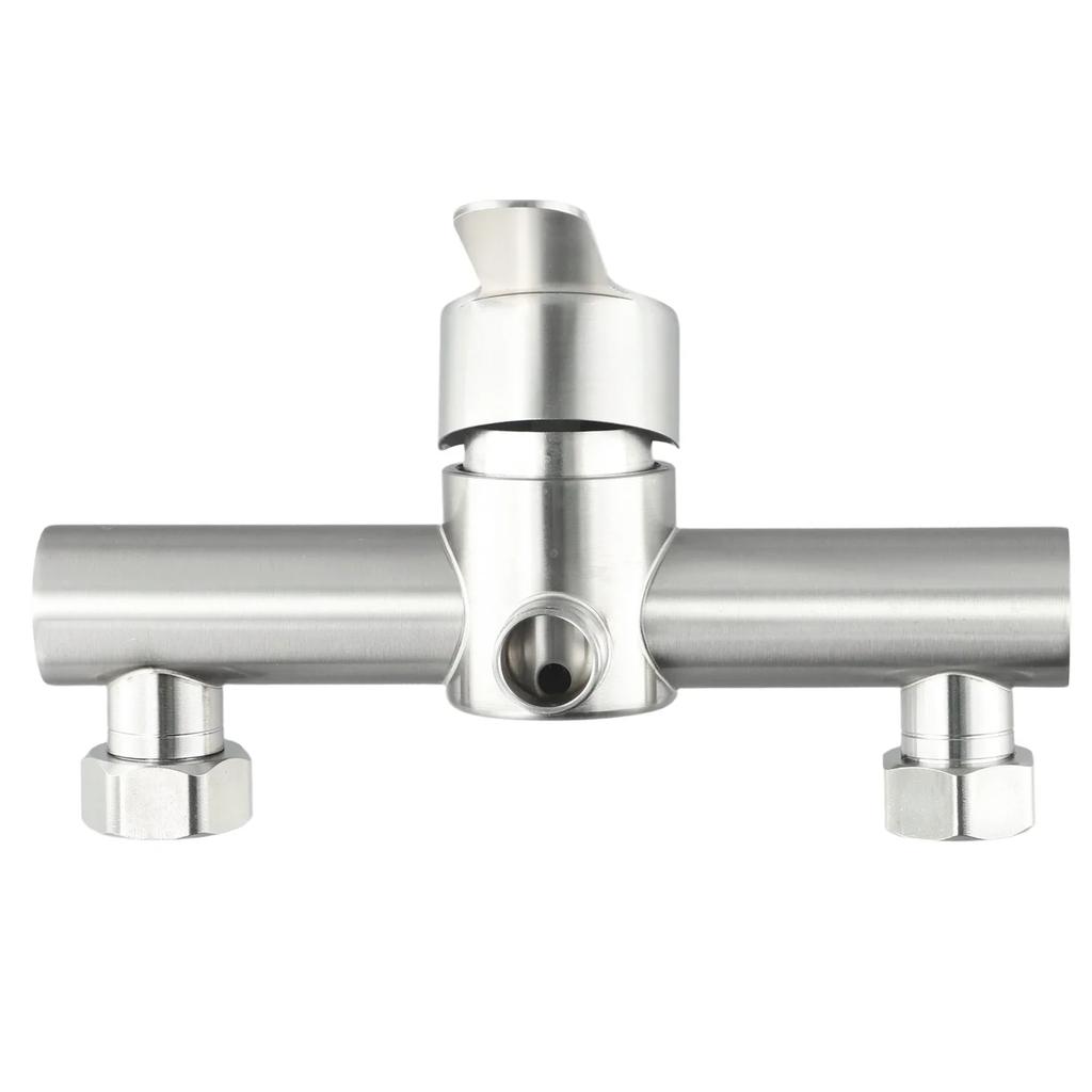 Stainless Steel Shower Faucet Hot And Cold Water Mixer Wall Mounted Metal Handle Bathtub Faucet Mixing Valve Shower