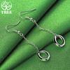 Charm 925 Sterling Silver Water Droplet Long Drop Earrings For Women Birthday Wedding Party High-Quality Elegant Jewelry Gifts