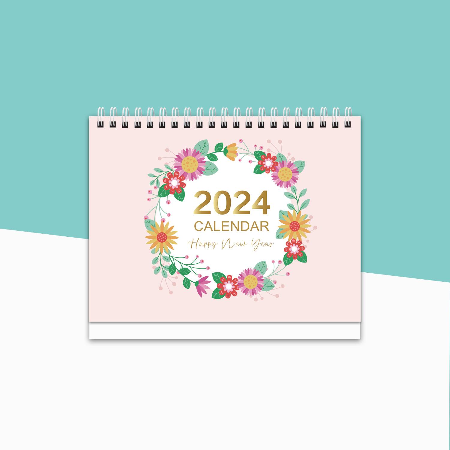 

23x19cm Large Desk Calendar 2025 Standing Flip Desktop Calendar Daily Planning Monthly Calendar For Home Recording Events