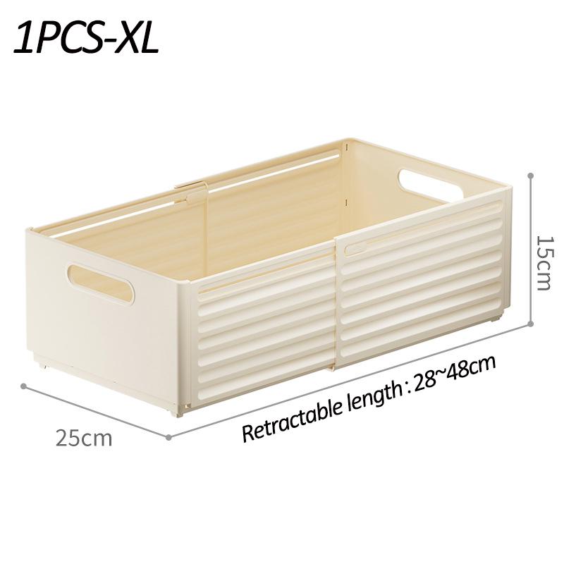 Length Retractable Drawer Organizer Adjustable Cabinet Storage Box Stackable Kitchen Organizers Sorting Storage Box