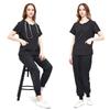Women's Quick-Dry Split Surgical Gown Set - Washable Elastic Uniform for Dental and Hospital Staff