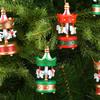 6pcs Festive Christmas Wooden Rotating Carousel Ornaments  Classic Fairy Tale Style, Perfect for Christmas Tree Decoration, Christmas Decorations