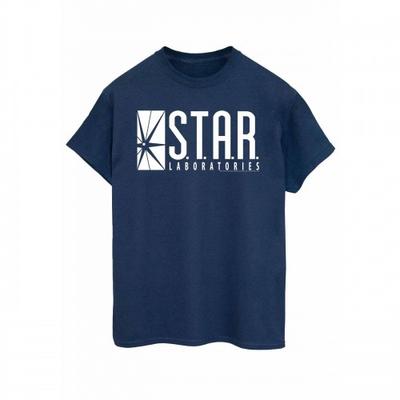 Damen The Flash STAR Labs Baumwolle Boyfriend T-Shirt