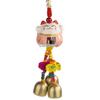 Cat Ceramic Wind Chime Doorbell Pendant - Small Hanging Ornament for Doors or Shop Openings