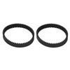 2PCS Vacuum Cleaner Belt Rubber Wear Resistant Vacuum Cleaner Belt Replacement for SHark AZ1002 AZ1000 AX952 AX950