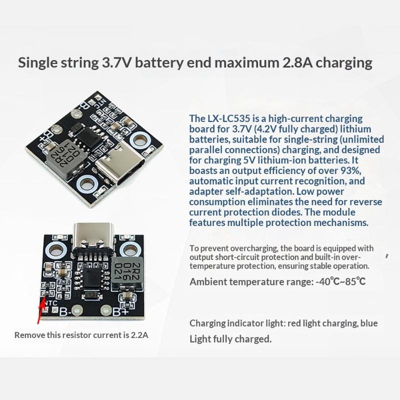 1S 2,8/3,6A Lithium-Akku-Lademodul Akkuladegerät Schutzplatine Stromversorgung Ladeanzeige USB-Lademodul