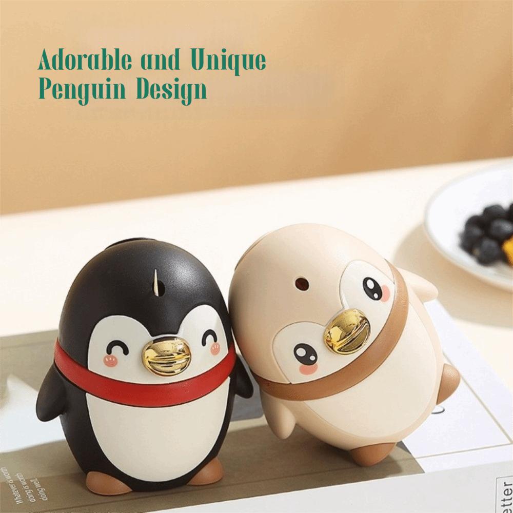 Cartoon Penguin Toothpick Container Press Type Pressing Toothpick Box Automatic Toothpick Hotel