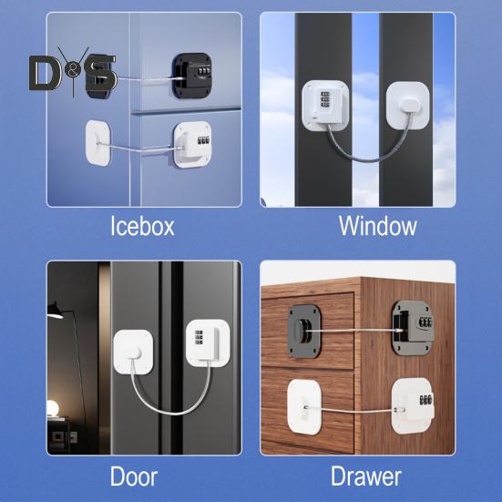 Siguranță pentru copii frigider ușă blocare multifuncțională adeziv bucătărie cuptor cu microunde mașină de spălat vase cuptor dulap frigider ușă copil siguranță blocare copil siguranță