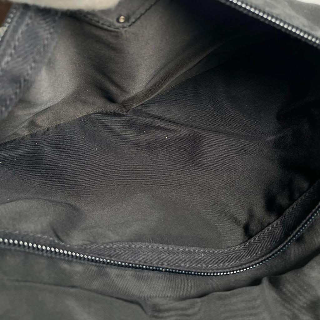 PRADA Triangular logo Shoulder Bag black Women used