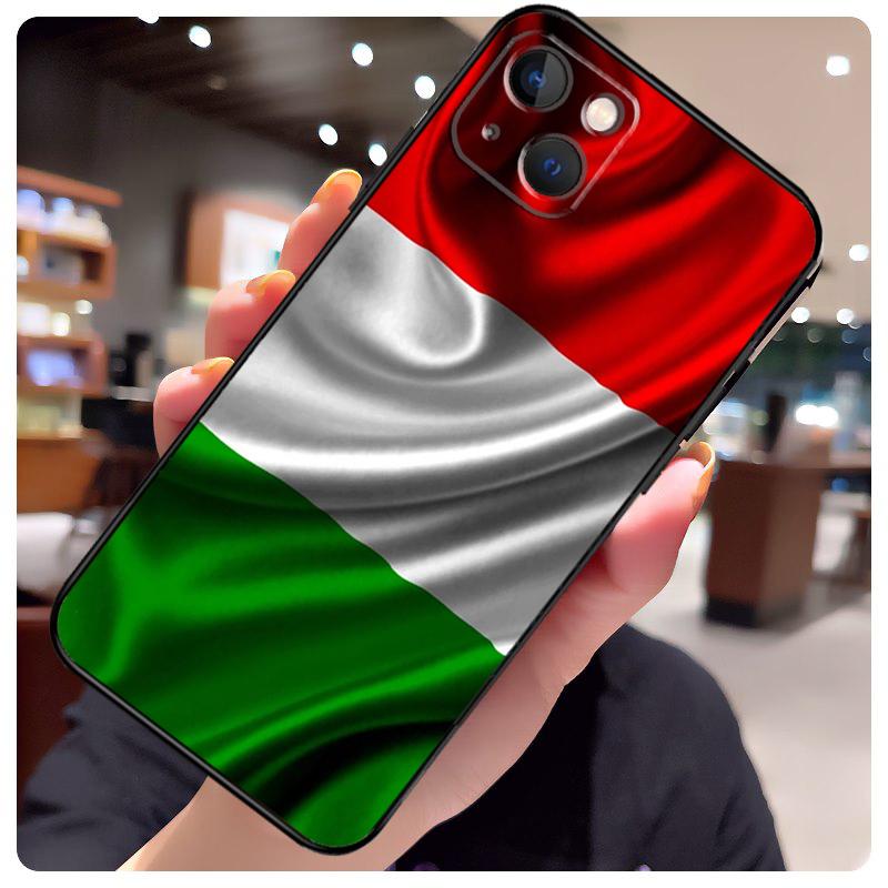 Italy Flag Case For iPhone 14 Pro Max 16 15 11 12 13 17 Pro Max mini 15 16 Plus 16e 17 Air Phone Cover