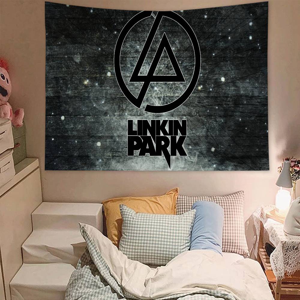 Hot Band LLinkin PPark Colorful Tapestry Wall Hanging Hanging Tarot Hippie Wall Rugs Dorm Wall Art Decor
